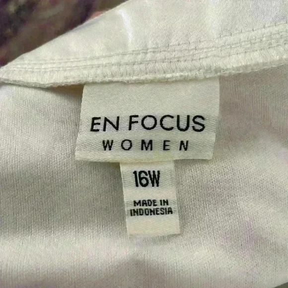 En Focus Size 16W Ivory Polka dot Dress - Picture 6 of 8